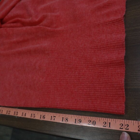 Knitted & Knotted Wool Alpaca Sweater Womens M Coral Soft Girl Coquette Romantic - Picture 14 of 16